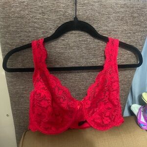 Smart & Sexy Red Lace Bralette